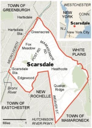 Scarsdale NY Map