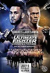 Brad Tavares vs Adesanya fight video UFC Tuf 27 Finale