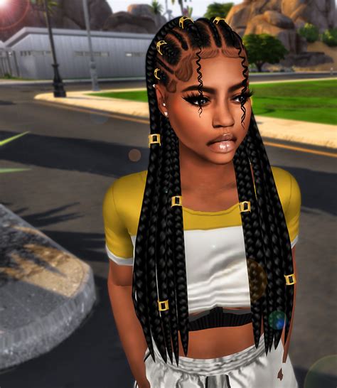 Cute sims 4 cc toddler black girl hair ebonix sims 4 hair - gasesplus