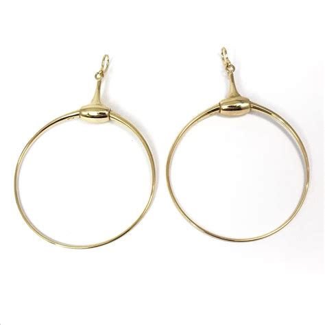 18 Karat Yellow Gold Gucci Hoop Earrings– Oliver Jewellery