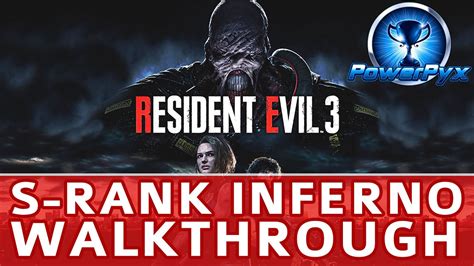 Resident Evil 3 Remake Walkthrough Speedrun S Rank - Inferno Difficulty ...