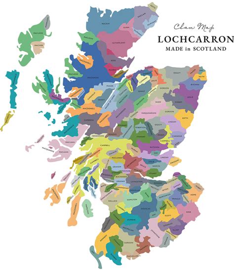 Scottish Clan Map | Lochcarron of Scotland