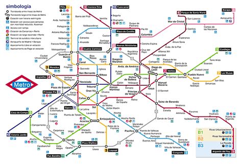 Madrid Subway Map - ToursMaps.com