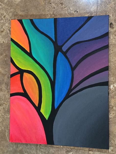 abstract tree painting | Abstract tree painting, Abstract canvas ...