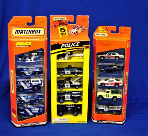 Box Lot Matchbox Police Vehicles 1:64 Scale