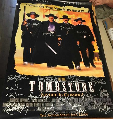 Tombstone Signed Movie Poster