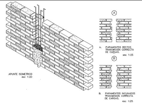 Brick Wall Section And Construction Cad Drawing Details Dwg File ...