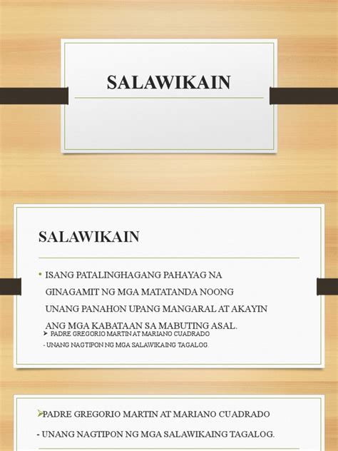 SALAWIKAIN | PDF