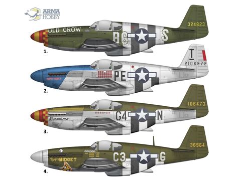 Arma Hobby - 70041 - P-51B Mustang - 1/72 Scale Model