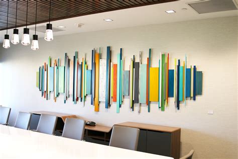 Corporate Artwork Office Wall Decor Wood Wall Art Modern Wall Sculpture ...