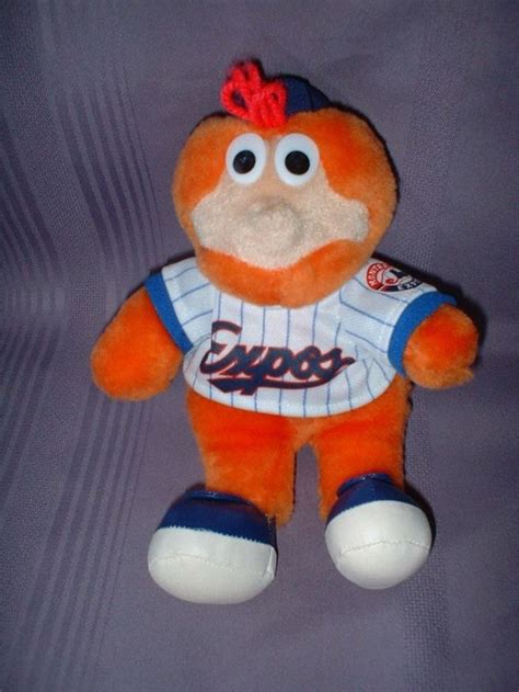 MONTREAL EXPOS BASEBALL PLUSH YOUPPI MASCOT BEAR ~ KINDERLOV MLB 1997 ...