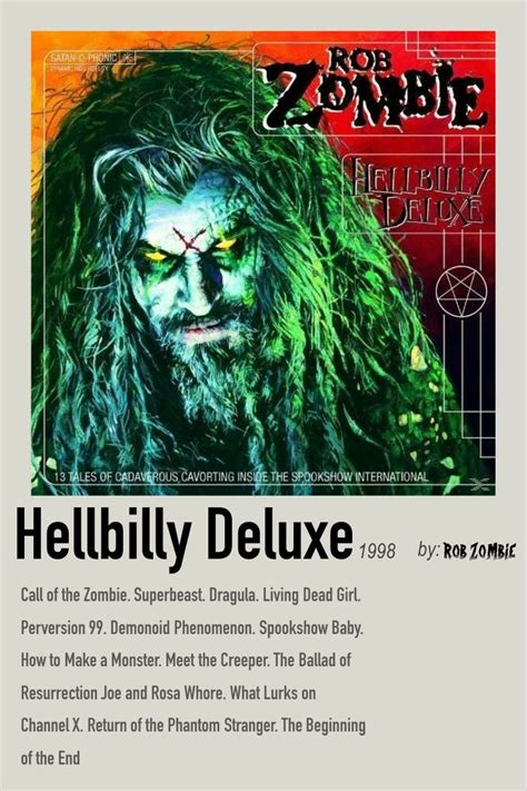 Hellbilly Deluxe; Rob Zombie Album Poster