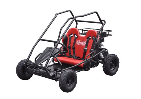 Coleman KT196 196cc Gas Powered Go Kart – Black frame with a two ...