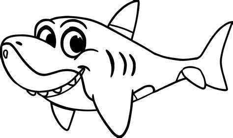 Baby Shark Coloring Pages For Kids & coloring book.