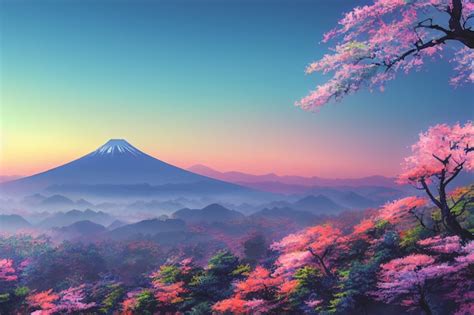 Anime Scenery Cherry Blossoms Background