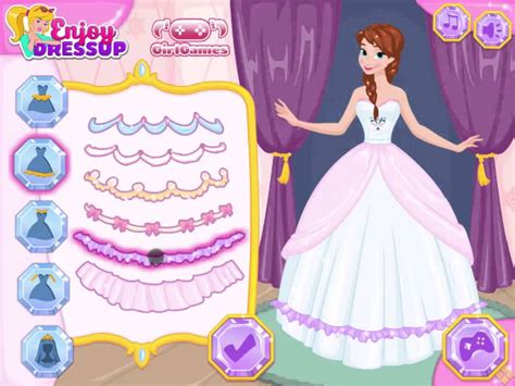 Disney Frozen Game - Design Your Frozen Wedding Dress - Game For Kid ...