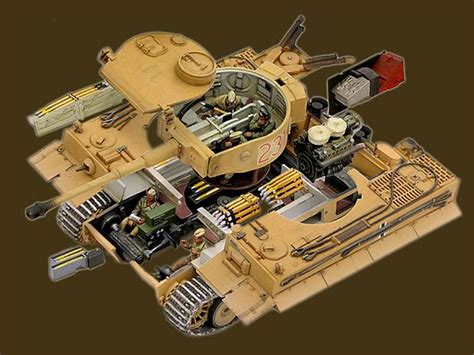 TIGER TANK MODEL " expanded view " SHOWING INTERIOR | Inside out ...