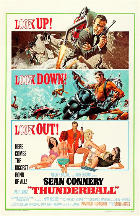 Thunderball 1965 James Bond 007 Póster película PEGATINA | Etsy