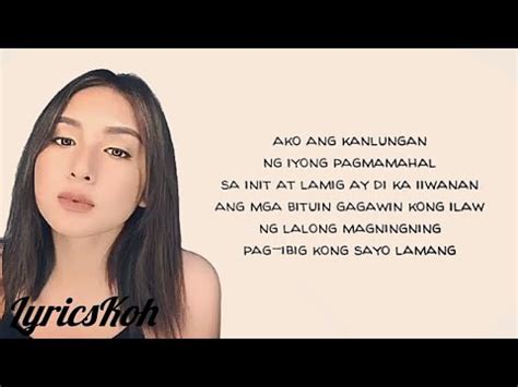 Kyline Alcantara - Kanlungan (Lyrics) - YouTube