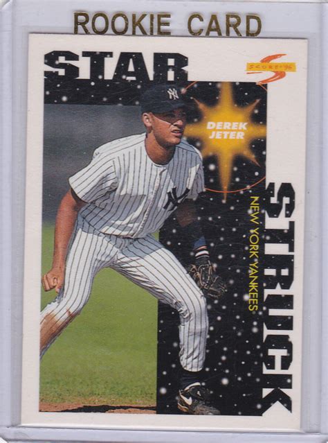 Derek Jeter Rookie Card STAR STRUCK RC Baseball MLB New York Yankees ...