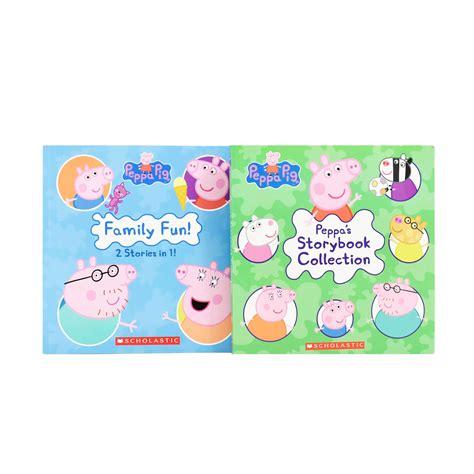 Peppa Pig Storybook Collection Read and Play Set 2 Storybooks, Sticker ...