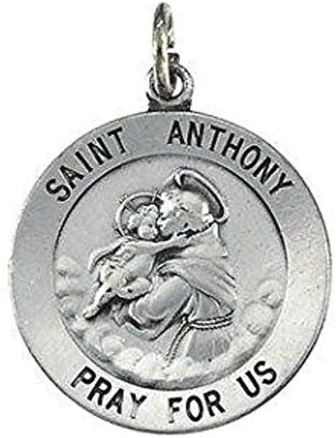 Amazon.com: PicturesOnGold.com Saint Anthony Religious Medal - Sterling ...