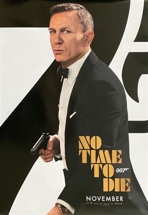 Original James Bond No Time To Die Movie Poster - 007 - Daniel Craig