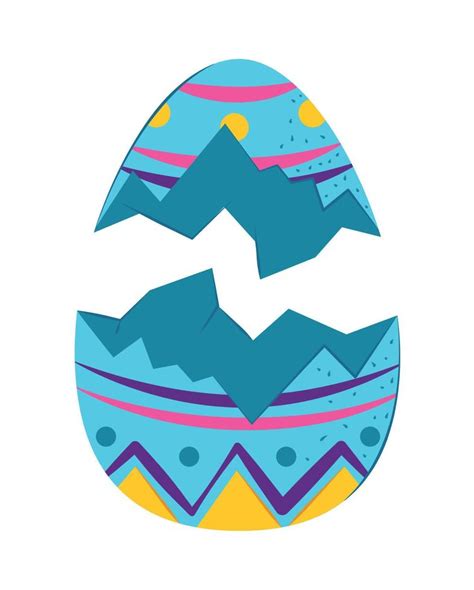 broken easter egg 10464546 Vector Art at Vecteezy