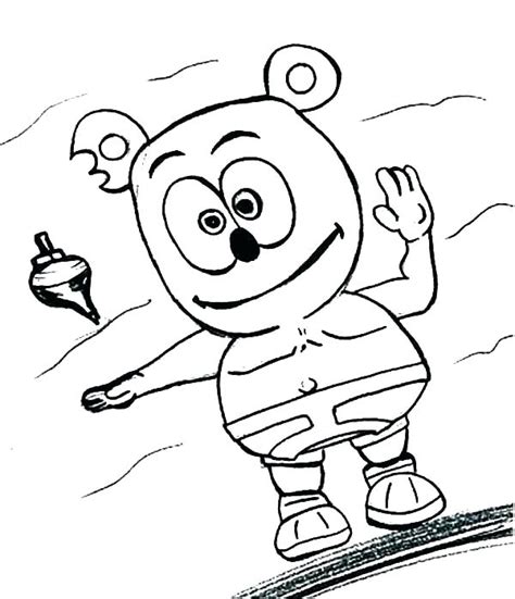 Gummy Bear Coloring Page at GetColorings.com | Free printable colorings ...