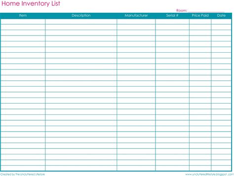 Inventory Spreadsheet Template Free Spreadsheet Templates for Business ...