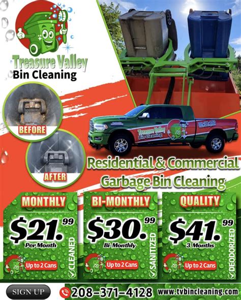 Trash Can Cleaning Service - Treasure Valley Bin Cleaning