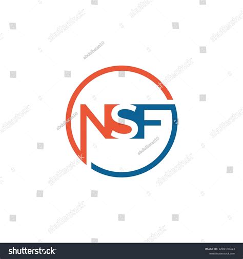 Nsf Letter Logo Design Template Vector Stock Vector (Royalty Free ...