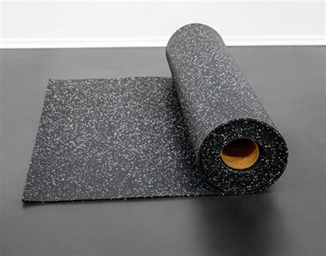 Rubber Flooring- 8mm (White Speckled) - Rubber Rolls – GymDocAZ