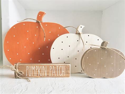 Wooden Pumpkins, Fall Decor, Autumn, Rustic, Farmhouse, Decor, Tiered ...