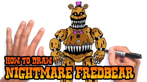 How to Draw Nightmare Fredbear | Five Nights at Freddy's - YouTube