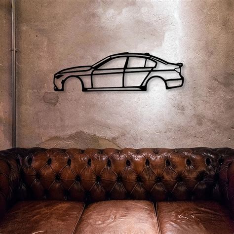 BMW F30 Car Metal Wall Art BMW Garage Wall Decor Automotive - Etsy