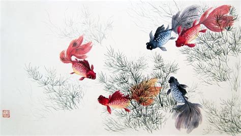 Chinese Brush Painting | Chinese painting, Fish painting, Chinese brush ...