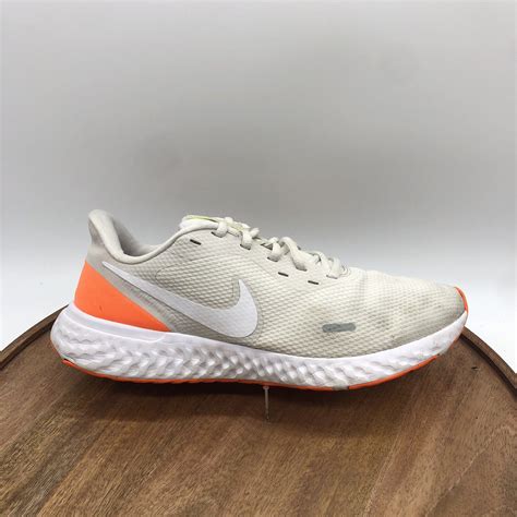 Nike Revolution 5 Grey White Orange Mens Road Running… - Gem