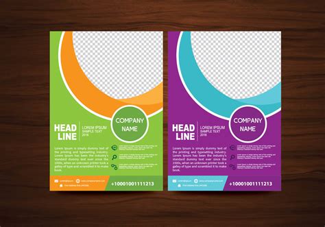 Vector Brochure Flyer design Layout template in A4 size 140936 Vector ...