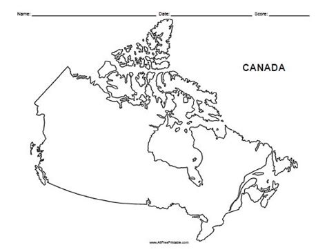 Canada Outline Map – Free Printable