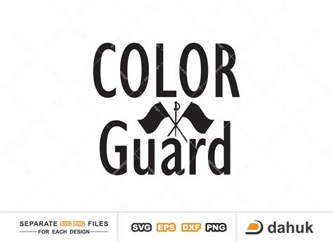 Color Guard SVG Color Guard Typography Bundle Color Guard - Etsy