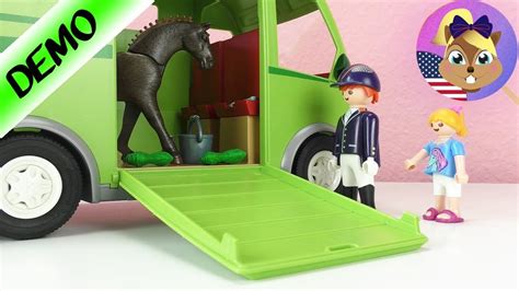 Playmobil Horse Trailer NEW! Horse Story - YouTube