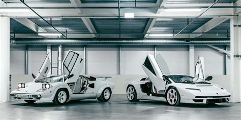 Lamborghini Shows Off A Matching Original & New Countach Pair