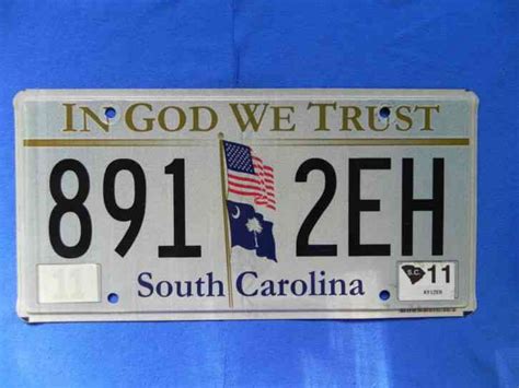 LICENSE PLATE SOUTH CAROLINA 1958 #32