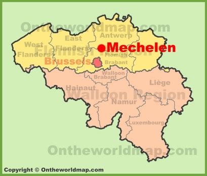 Mechelen Maps | Belgium | Detailed Maps of Mechelen (Mechlin)