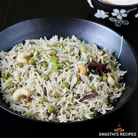 Peas Pulao | Matar Pulao Recipe By Swasthi's Recipes