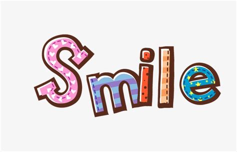 Hand-painted Wordart, Hand Painted, Wordart, Smile PNG and Vector for ...