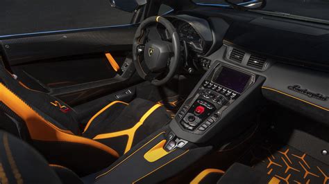 2020 Lamborghini Aventador SVJ Roadster Interior 4K 5K Wallpaper | HD ...