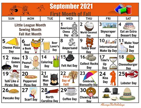 National Holidays Calendar October 2021 Printable Format United States ...