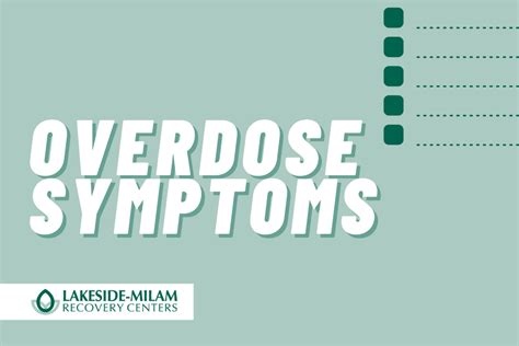 Overdose Symptoms | Illicit Drug Overdose Symptoms